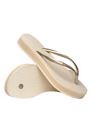 Hav. Slim Flatform sandal Beige Havaianas